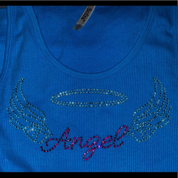 โจ Angel Rhinestone Tank Topโจ - Picture 5 of 10